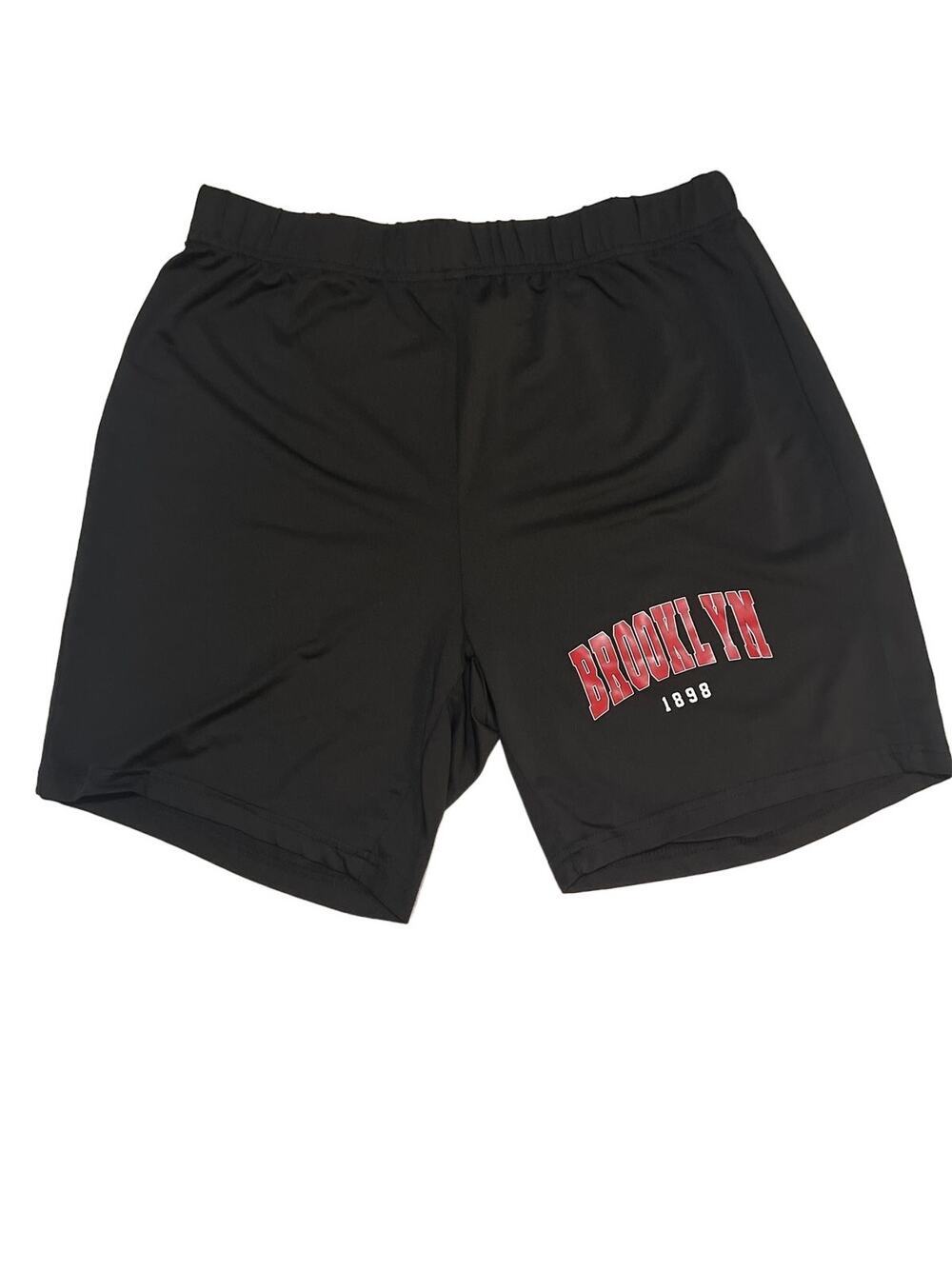 Shein Curve Brooklyn 1898 Elastic Waist Black Shorts Size 0XL